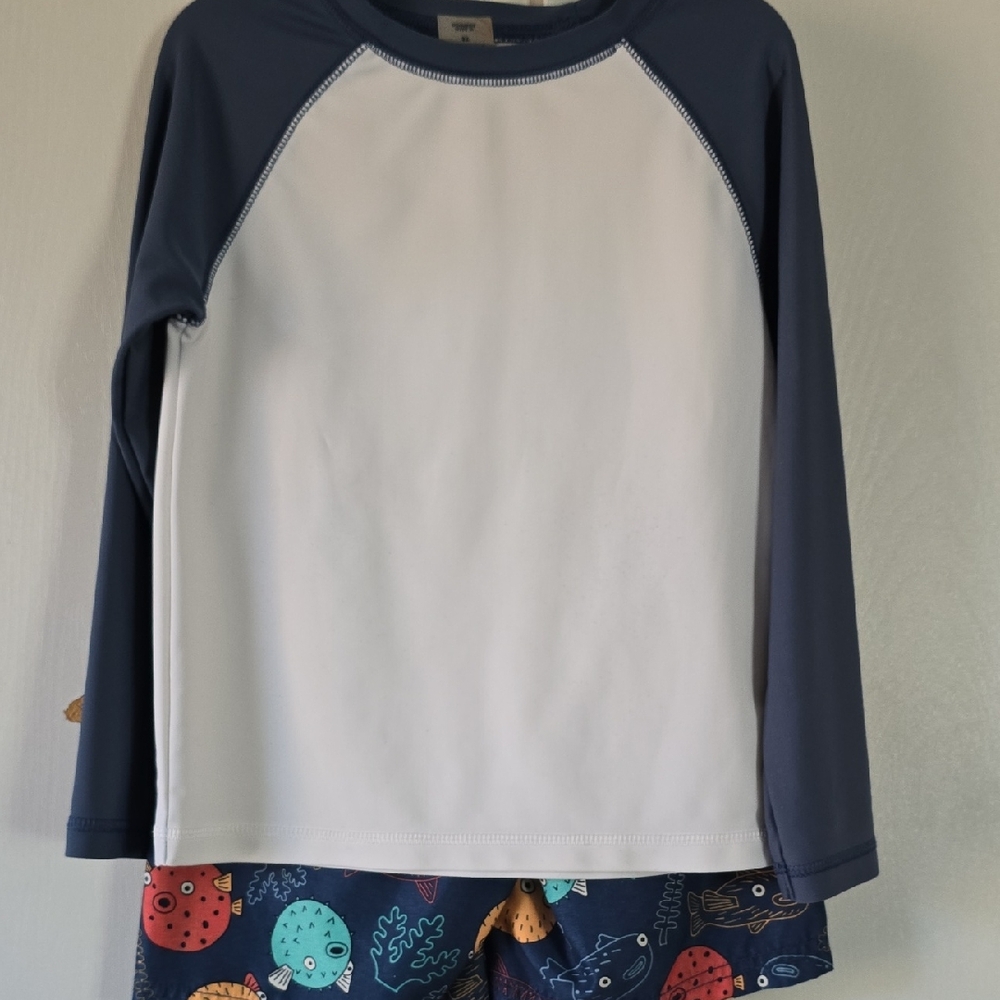 Kids Swim Set with Fish Print